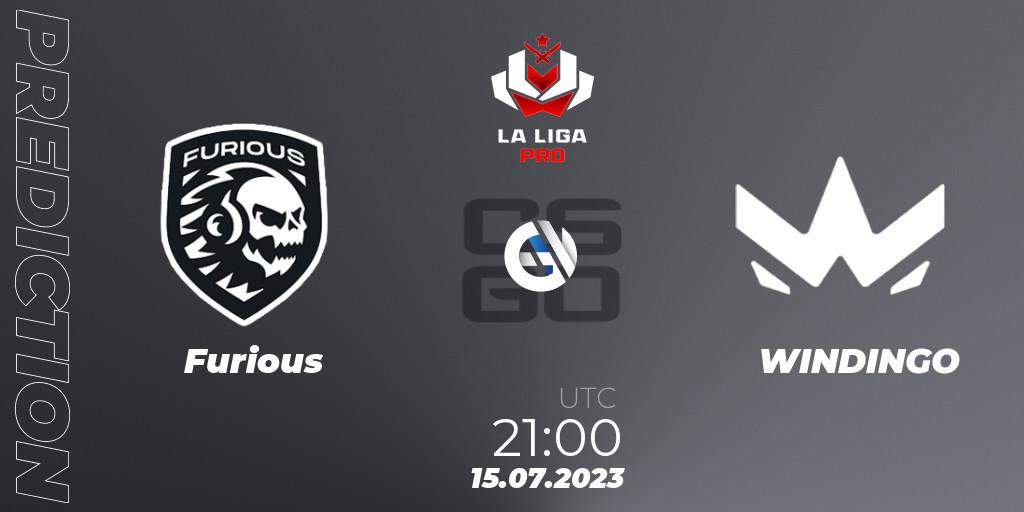 Pronósticos Furious - WINDINGO. 15.07.23. La Liga 2023: Pro Division - CS2 (CS:GO)