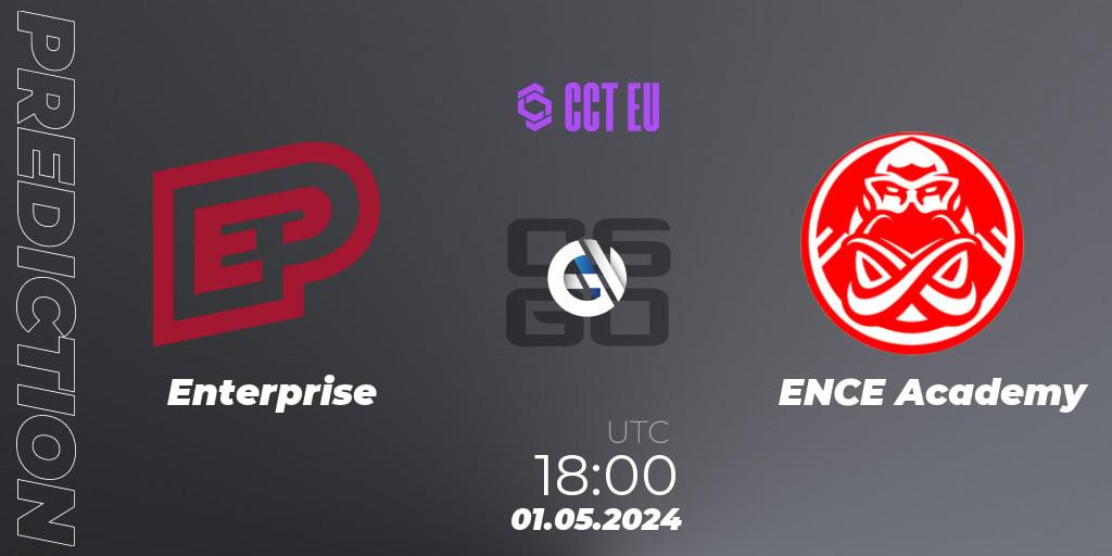 Pronósticos Enterprise - ENCE Academy. 01.05.2024 at 18:00. CCT Season 2 Europe Series 2 - Counter-Strike (CS2)