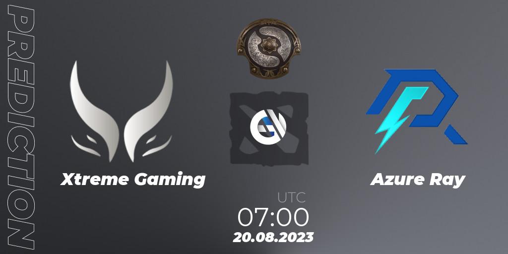 Pronósticos Xtreme Gaming - Azure Ray. 20.08.23. The International 2023 - China Qualifier - Dota 2