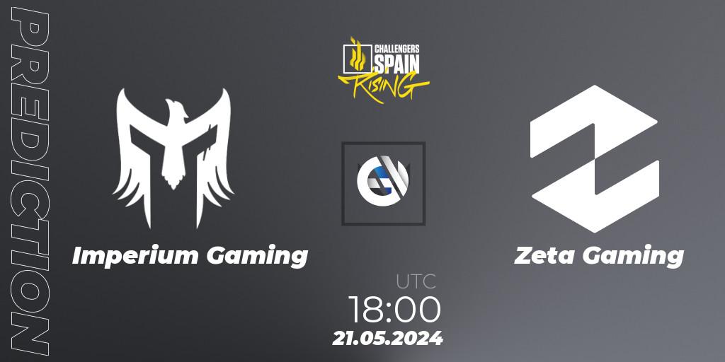 Pronósticos Imperium Gaming - Zeta Gaming. 21.05.2024 at 16:00. VALORANT Challengers 2024 Spain: Rising Split 2 - VALORANT