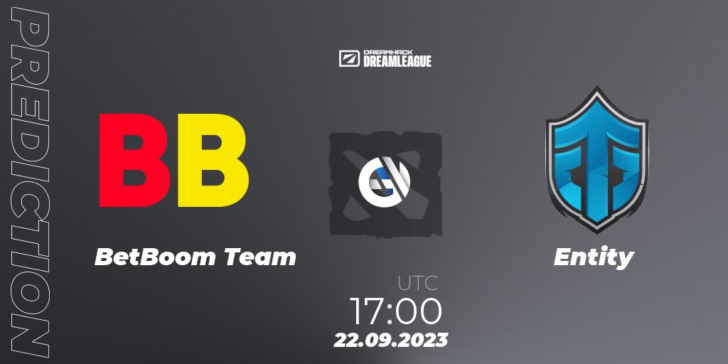 Pronósticos BetBoom Team - Entity. 22.09.2023 at 17:28. DreamLeague Season 21 - Dota 2