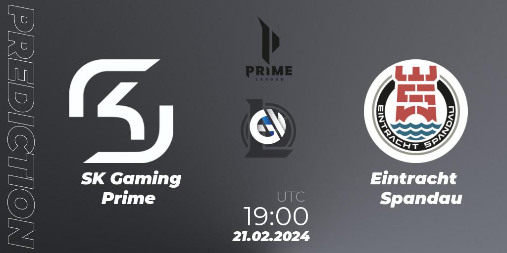 Pronósticos SK Gaming Prime - Eintracht Spandau. 18.01.24. Prime League Spring 2024 - Group Stage - LoL