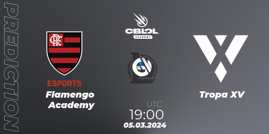 Pronósticos Flamengo Academy - Tropa XV. 05.03.24. CBLOL Academy Split 1 2024 - LoL