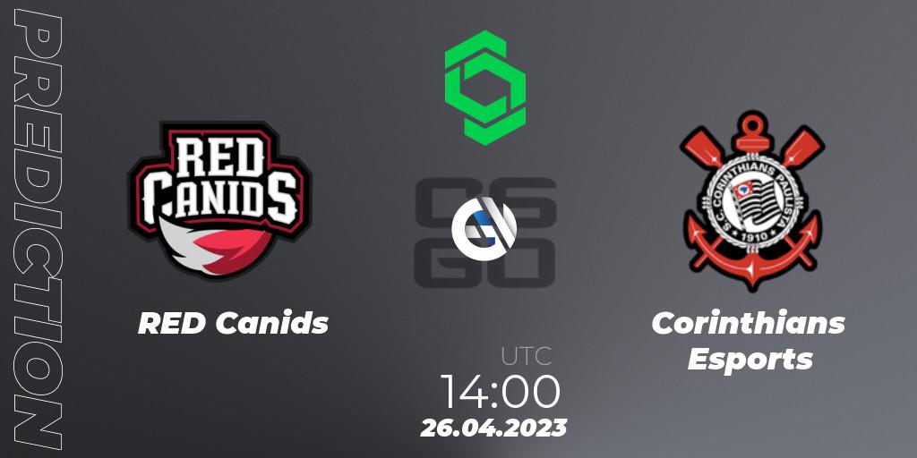 Pronósticos RED Canids - Corinthians Esports. 26.04.23. CCT South America Series #7 - CS2 (CS:GO)