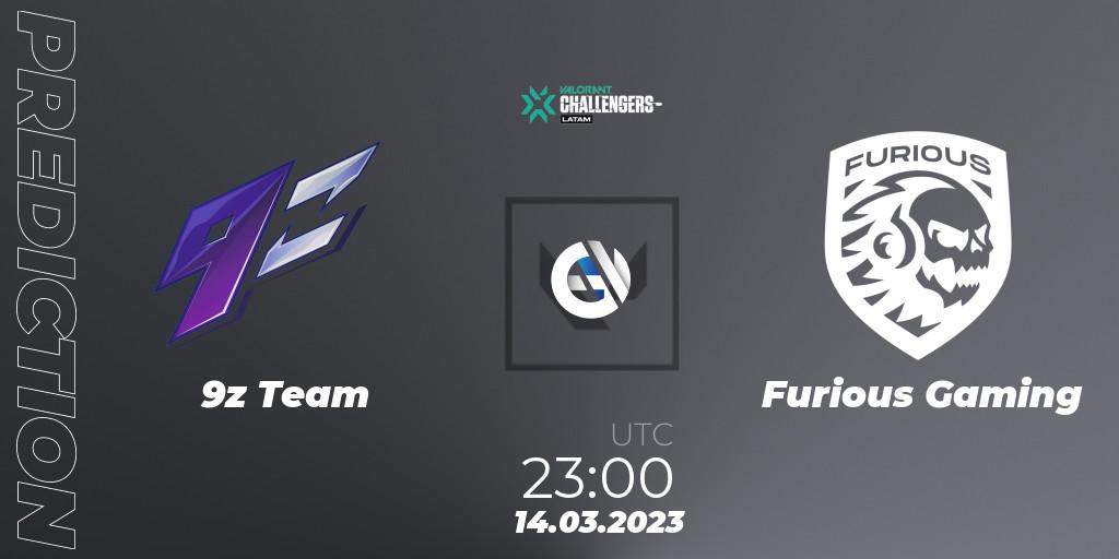 Pronósticos 9z Team - Furious Gaming. 14.03.2023 at 23:00. VALORANT Challengers 2023: LAS Split 1 - VALORANT