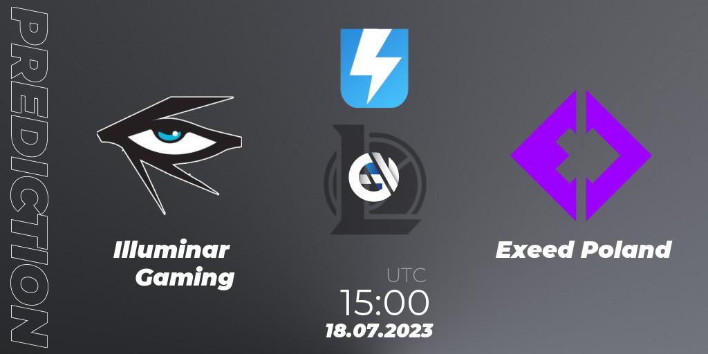 Pronósticos Illuminar Gaming - Exeed Poland. 19.07.2023 at 15:00. Ultraliga Season 10 2023 Regular Season - LoL