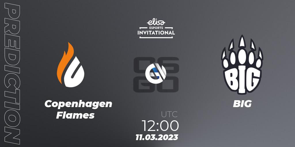 Pronósticos Copenhagen Flames - BIG. 11.03.23. Elisa Invitational Winter 2023 - CS2 (CS:GO)