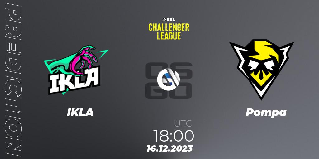 Pronósticos IKLA - Pompa. 16.12.23. ESL Challenger League Season 46 Relegation: Europe - CS2 (CS:GO)