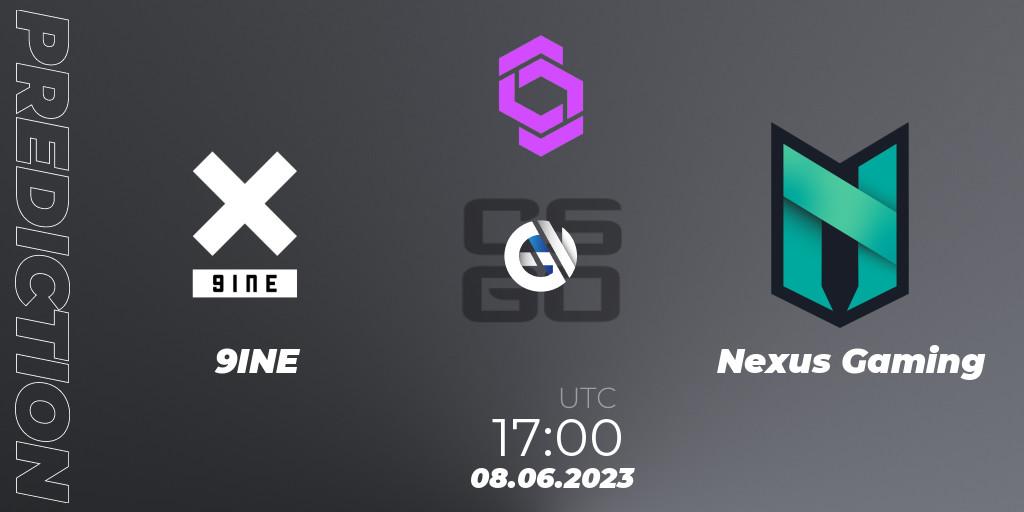 Pronósticos 9INE - Nexus Gaming. 08.06.2023 at 17:00. CCT West Europe Series 4 - Counter-Strike (CS2)