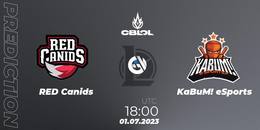 Pronósticos RED Canids - KaBuM! eSports. 01.07.23. CBLOL Split 2 2023 Regular Season - LoL
