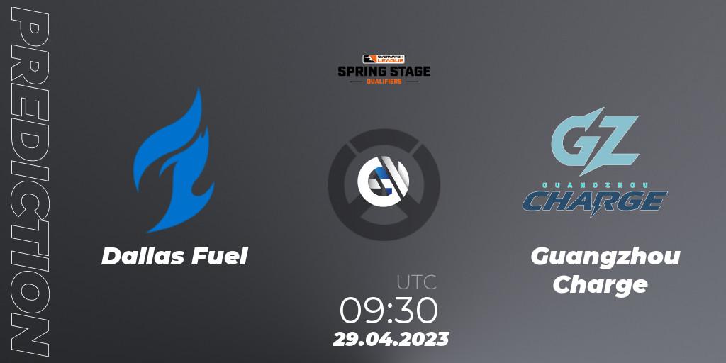 Pronósticos Dallas Fuel - Guangzhou Charge. 29.04.23. OWL Stage Qualifiers Spring 2023 West - Overwatch