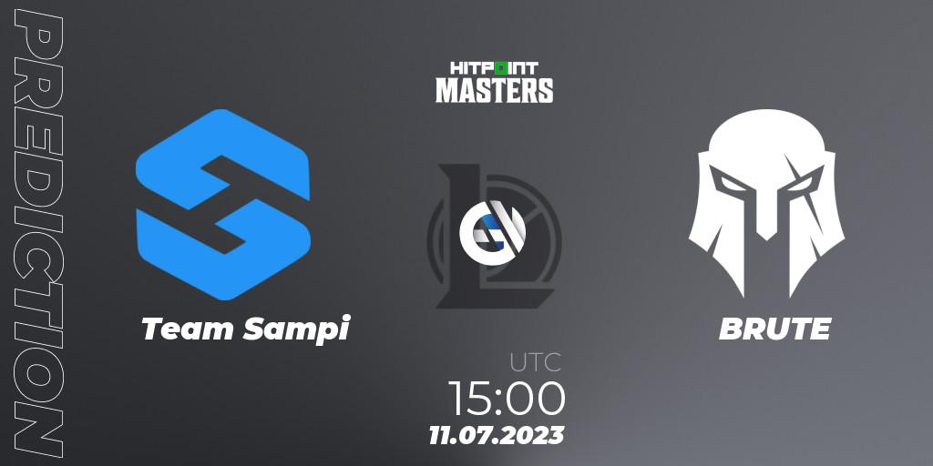 Pronósticos Team Sampi - BRUTE. 11.07.23. Hitpoint Masters Summer 2023 - Group Stage - LoL