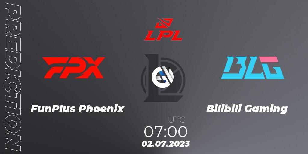 Pronósticos FunPlus Phoenix - Bilibili Gaming. 02.07.23. LPL Summer 2023 Regular Season - LoL