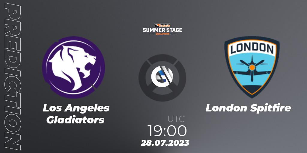 Pronósticos Los Angeles Gladiators - London Spitfire. 28.07.23. Overwatch League 2023 - Summer Stage Qualifiers - Overwatch