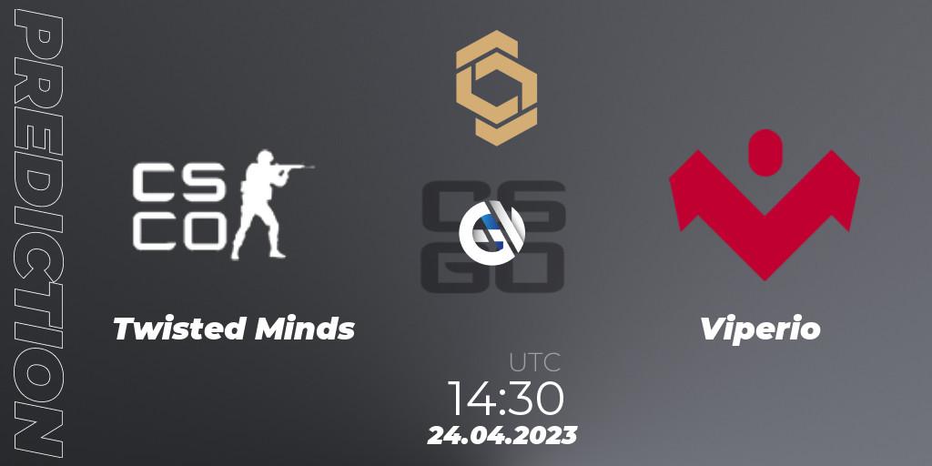 Pronósticos Twisted Minds - Viperio. 24.04.23. CCT South Europe Series #4 - CS2 (CS:GO)