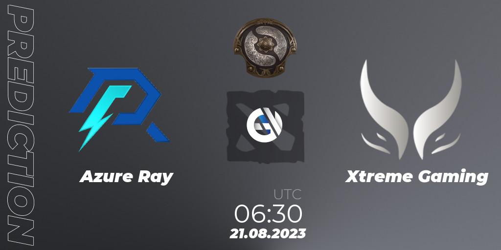 Pronósticos Azure Ray - Xtreme Gaming. 21.08.23. The International 2023 - China Qualifier - Dota 2
