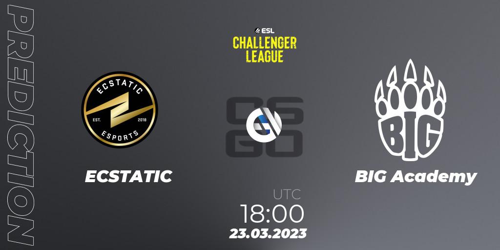 Pronósticos ECSTATIC - BIG Academy. 23.03.23. ESL Challenger League Season 44 Relegation: Europe - CS2 (CS:GO)