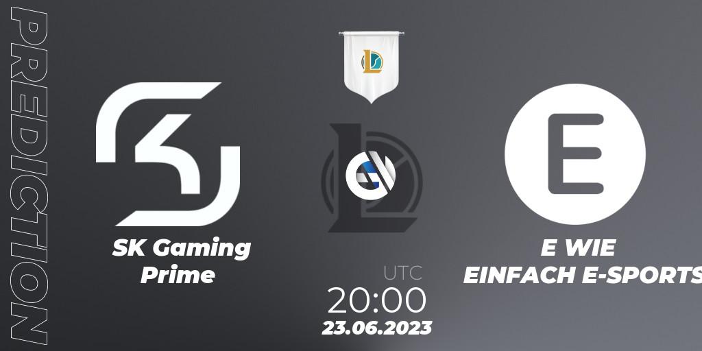 Pronósticos SK Gaming Prime - E WIE EINFACH E-SPORTS. 23.06.23. Prime League Summer 2023 - Group Stage - LoL