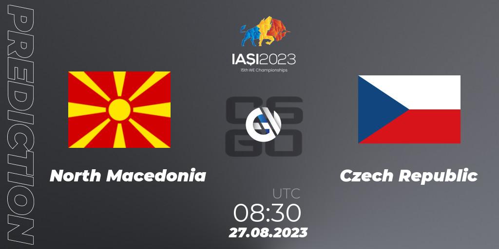 Pronósticos North Macedonia - Czech Republic. 27.08.2023 at 12:50. IESF World Esports Championship 2023 - Counter-Strike (CS2)