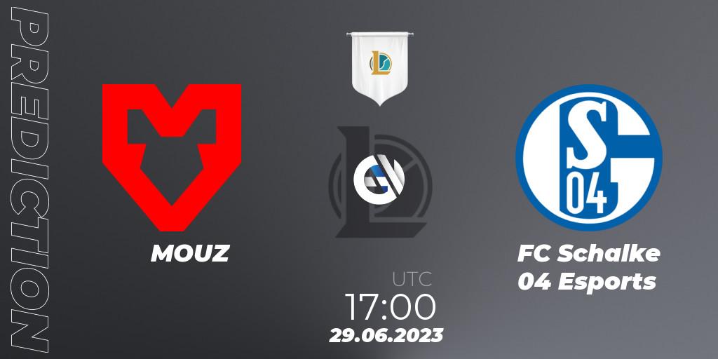 Pronósticos MOUZ - FC Schalke 04 Esports. 29.06.23. Prime League Summer 2023 - Group Stage - LoL