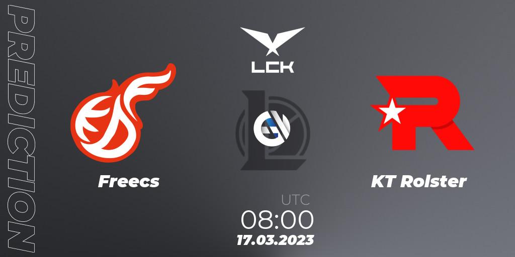 Pronósticos Freecs - KT Rolster. 17.03.23. LCK Spring 2023 - Group Stage - LoL