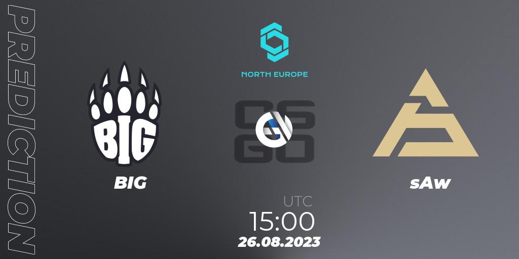 Pronósticos BIG - sAw. 26.08.2023 at 16:00. CCT North Europe Series #7 - Counter-Strike (CS2)