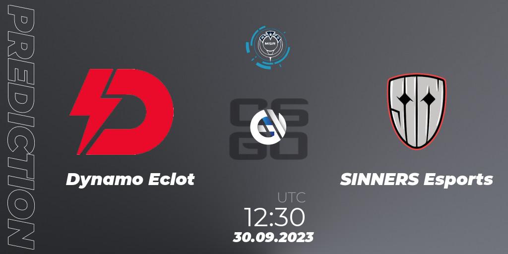 Pronósticos Dynamo Eclot - SINNERS Esports. 30.09.2023 at 14:35. Slovak National Championship 2023 - Counter-Strike (CS2)