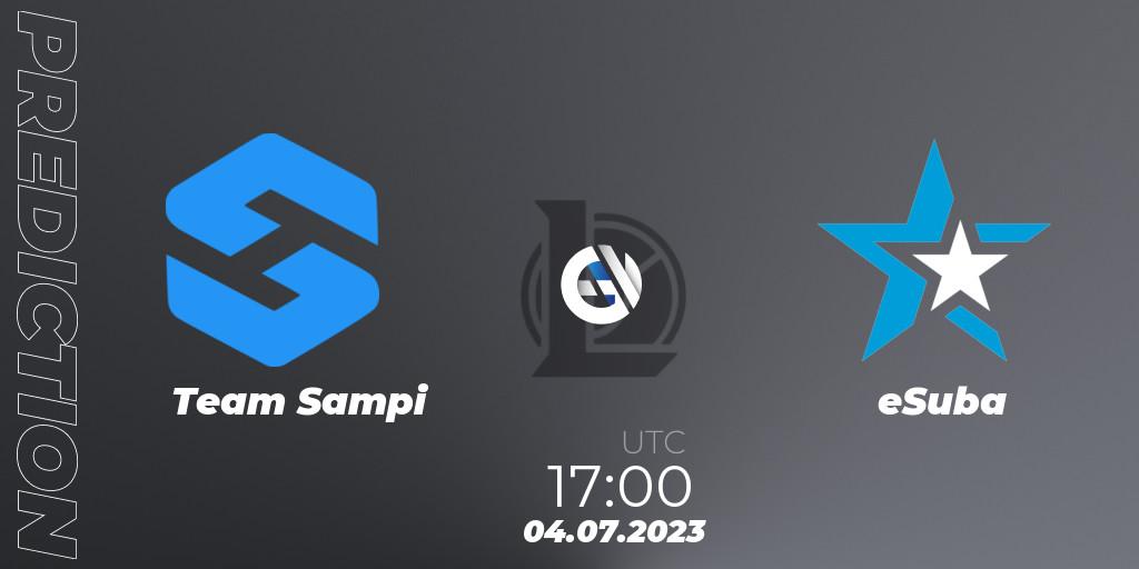 Pronósticos Team Sampi - eSuba. 09.06.23. Hitpoint Masters Summer 2023 - Group Stage - LoL
