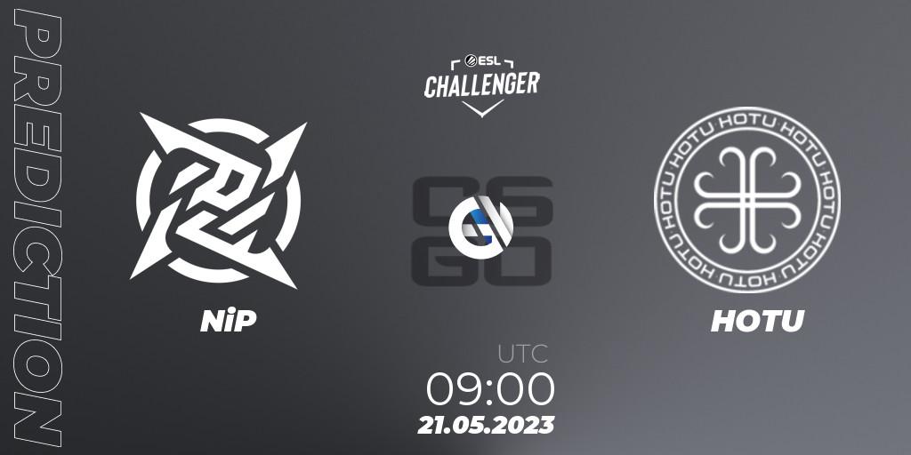 Pronósticos NiP - HOTU. 21.05.2023 at 09:00. ESL Challenger Katowice 2023: European Qualifier - Counter-Strike (CS2)