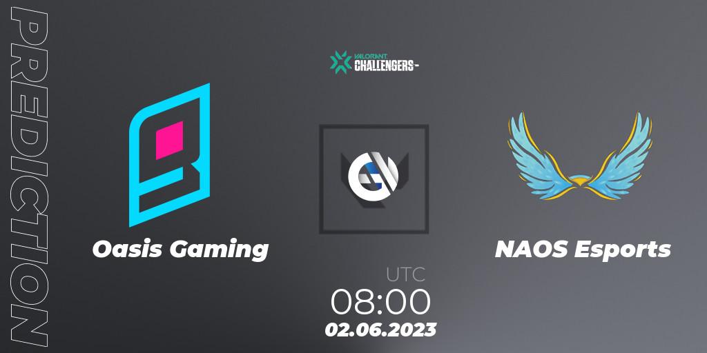 Pronósticos Oasis Gaming - NAOS Esports. 02.06.23. VCL Philippines: Split 2 2023 Playoffs - VALORANT