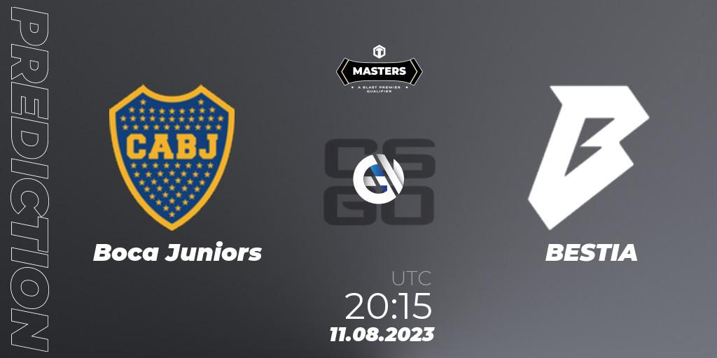 Pronósticos Boca Juniors - BESTIA. 11.08.2023 at 20:30. TG Masters: Fall 2023 - Counter-Strike (CS2)
