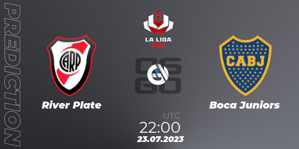 Pronósticos River Plate - Boca Juniors. 23.07.2023 at 22:00. La Liga 2023: Pro Division - Counter-Strike (CS2)