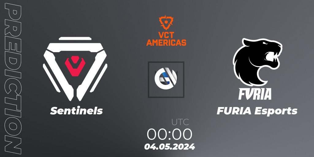Pronósticos Sentinels - FURIA Esports. 04.05.24. VALORANT Champions Tour 2024: Americas League - Stage 1 - Group Stage - VALORANT