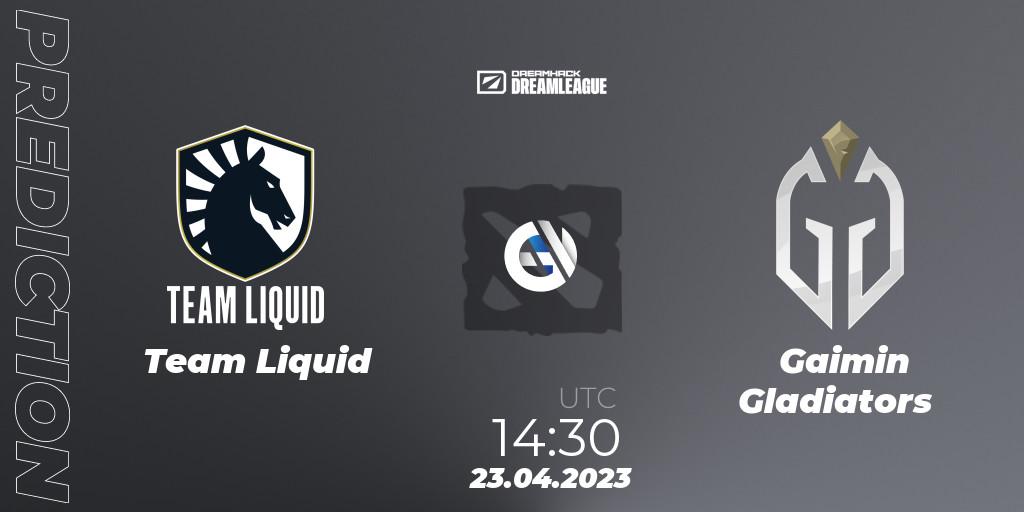 Pronósticos Team Liquid - Gaimin Gladiators. 23.04.23. DreamLeague Season 19 - Dota 2