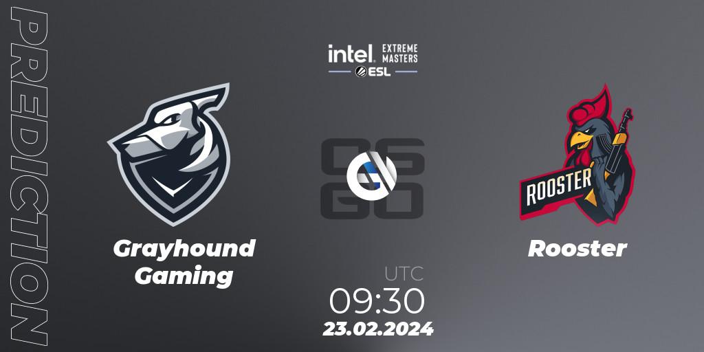 Pronósticos Grayhound Gaming - Rooster. 23.02.24. Intel Extreme Masters Dallas 2024: Oceanic Closed Qualifier - CS2 (CS:GO)
