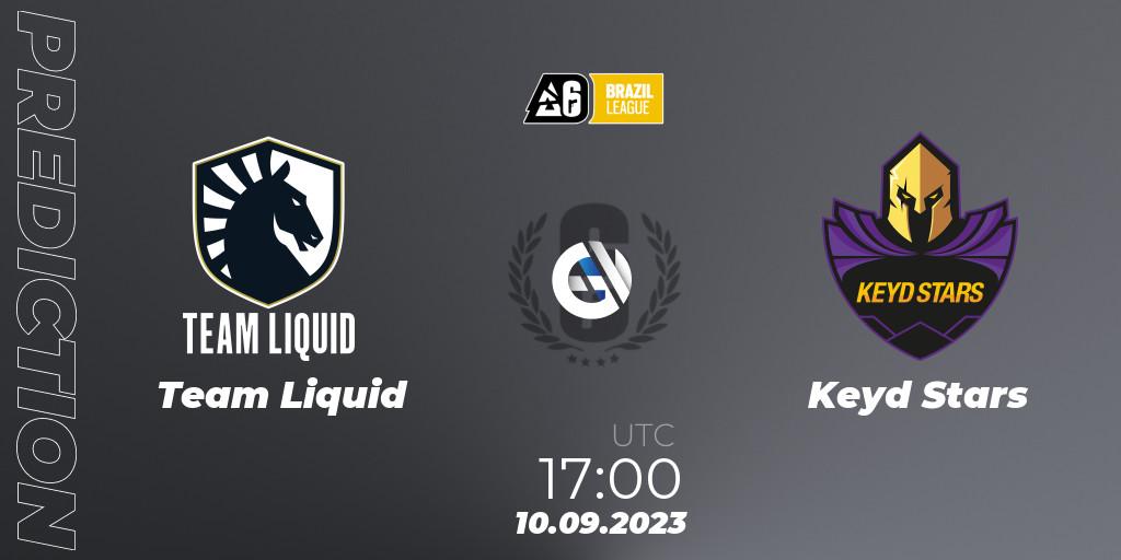 Pronósticos Team Liquid - Keyd Stars. 10.09.2023 at 17:00. Brazil League 2023 - Stage 2 - Rainbow Six