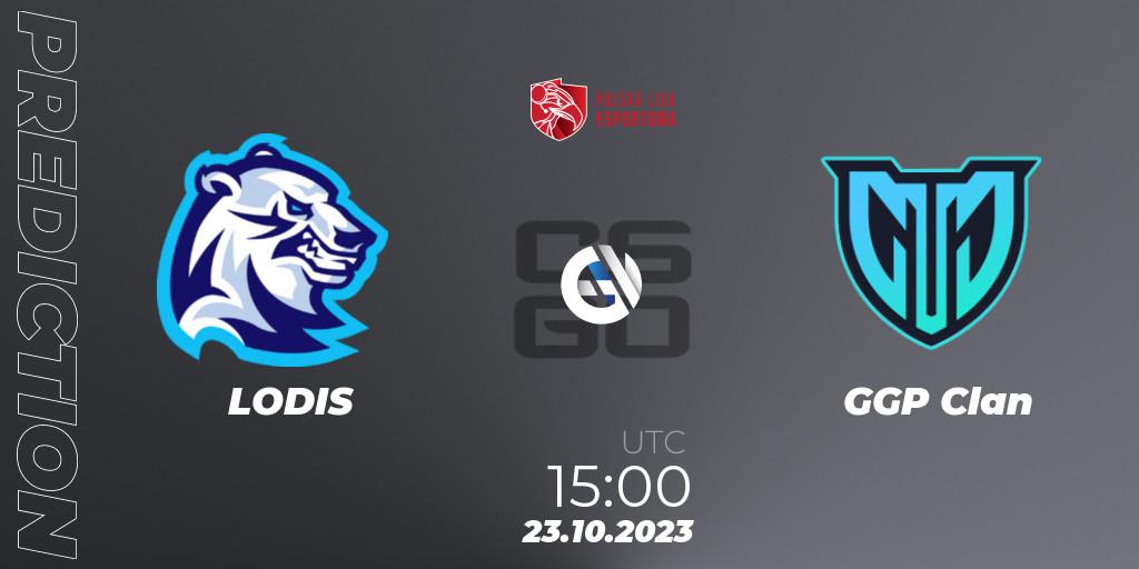 Pronósticos LODIS - GGP Clan. 23.10.23. Polska Liga Esportowa 2023: Split #3 - CS2 (CS:GO)
