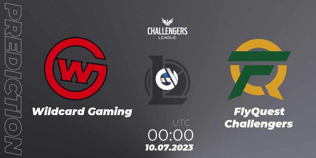 Pronósticos Wildcard Gaming - FlyQuest Challengers. 25.06.23. North American Challengers League 2023 Summer - Group Stage - LoL