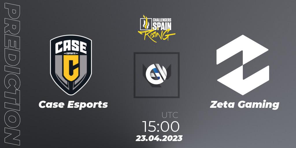 Pronósticos Case Esports - Zeta Gaming. 23.04.2023 at 17:00. VALORANT Challengers 2023 Spain: Rising Split 2 - VALORANT
