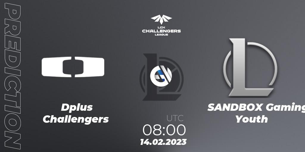 Pronósticos Dplus Challengers - SANDBOX Gaming Youth. 14.02.23. LCK Challengers League 2023 Spring - LoL