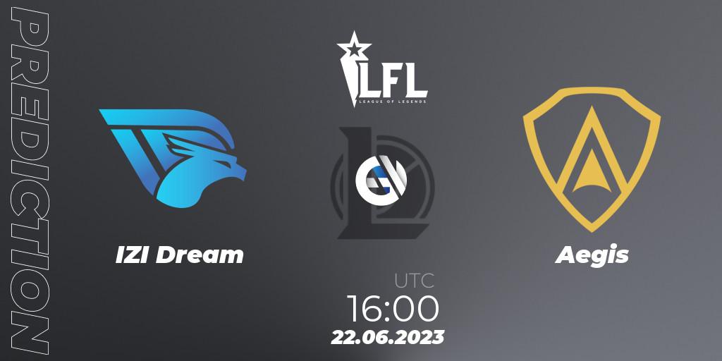 Pronósticos IZI Dream - Aegis. 22.06.2023 at 16:00. LFL Summer 2023 - Group Stage - LoL
