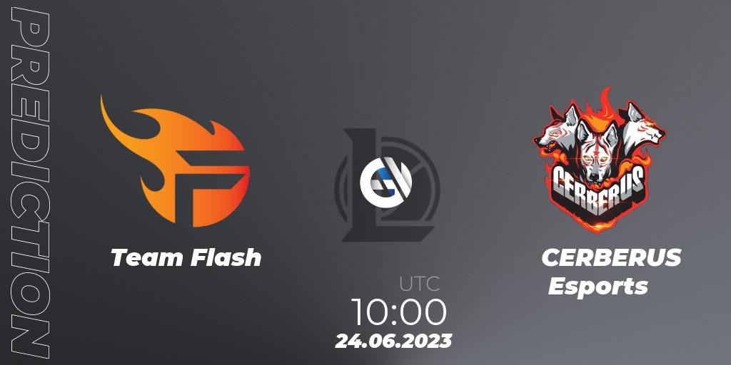 Pronósticos Team Flash - CERBERUS Esports. 24.06.23. VCS Dusk 2023 - LoL