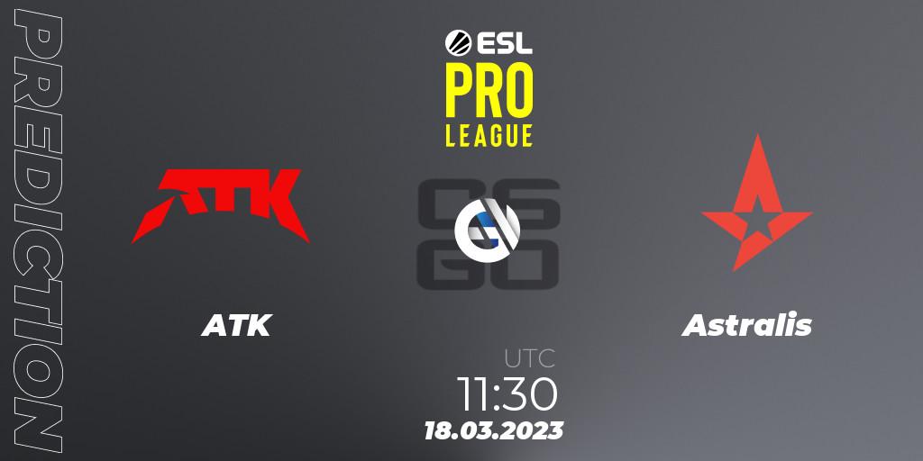 Pronósticos ATK - Astralis. 18.03.23. ESL Pro League Season 17 - CS2 (CS:GO)