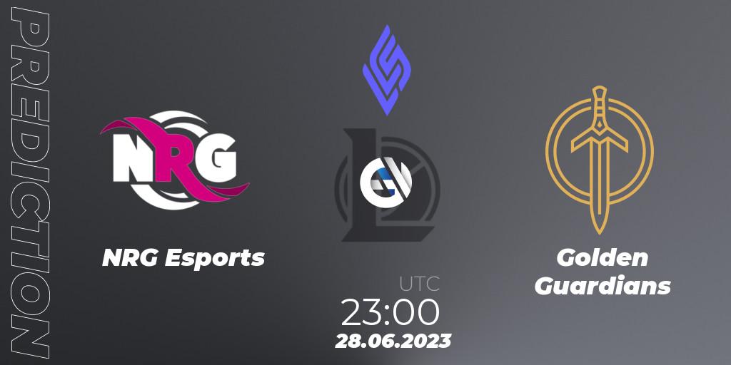 Pronósticos NRG Esports - Golden Guardians. 28.06.23. LCS Summer 2023 - Group Stage - LoL
