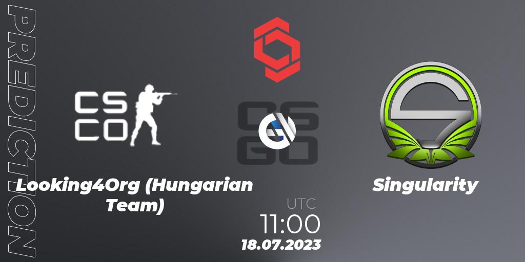 Pronósticos Looking4Org (Hungarian Team) - Singularity. 18.07.2023 at 11:00. CCT Central Europe Series #7: Closed Qualifier - Counter-Strike (CS2)