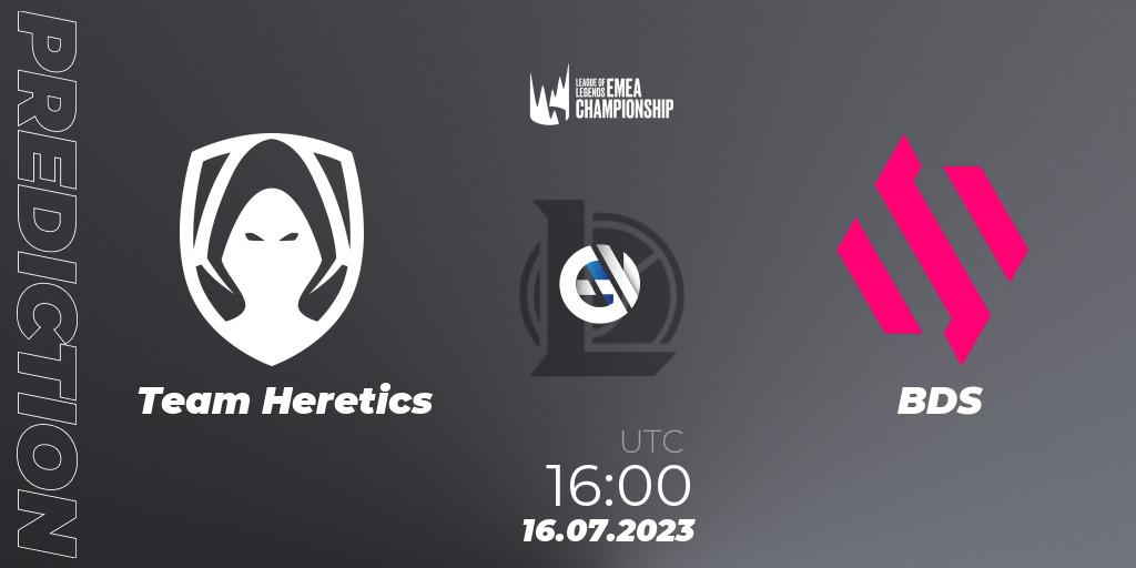 Pronósticos Team Heretics - BDS. 16.07.2023 at 16:00. LEC Summer 2023 - Group Stage - LoL