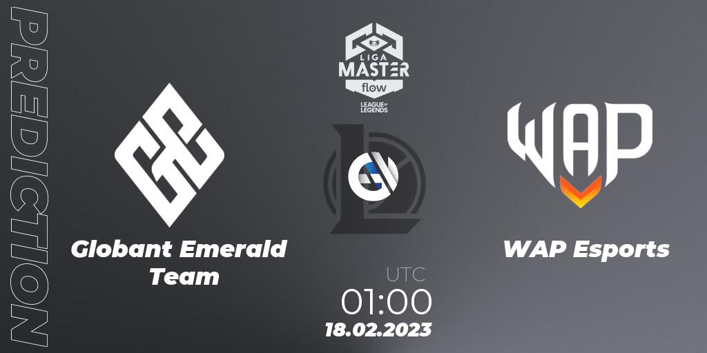 Pronósticos Globant Emerald Team - WAP Esports. 18.02.23. Liga Master Opening 2023 - Group Stage - LoL