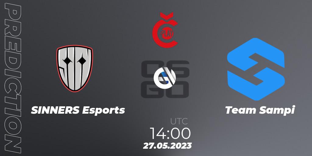 Pronósticos SINNERS Esports - Team Sampi. 27.05.2023 at 14:30. Tipsport Cup Bratislava 2023 - Counter-Strike (CS2)