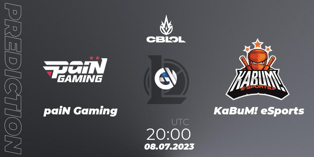 Pronósticos paiN Gaming - KaBuM! eSports. 08.07.23. CBLOL Split 2 2023 Regular Season - LoL