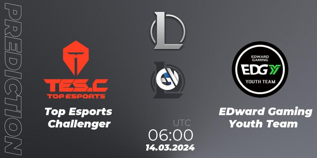 Pronósticos Top Esports Challenger - EDward Gaming Youth Team. 14.03.24. LDL 2024 - Stage 1 - LoL